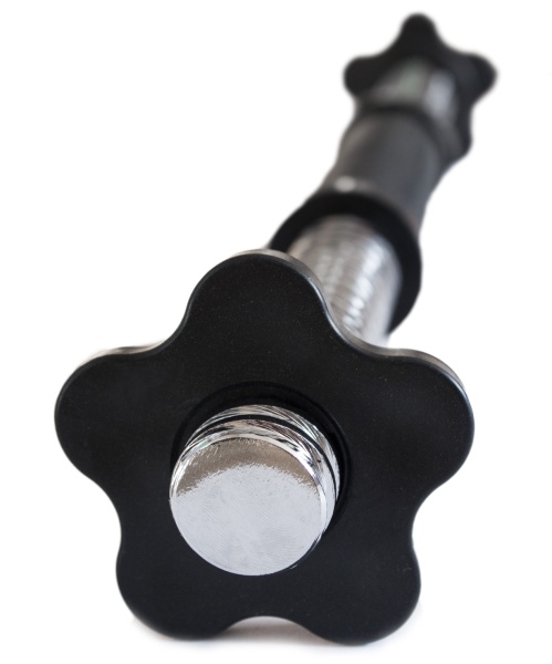 Гриф гантельный STARFIT BB-105 35 см, (d = 25 мм), металлический, с пластиковыми замками фото