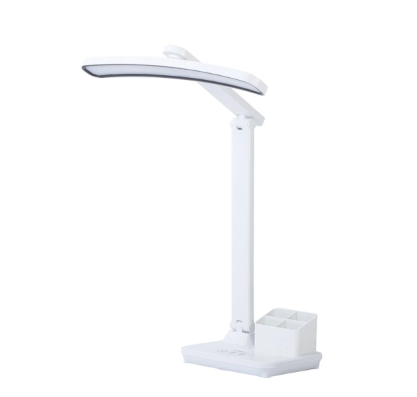 Лампа настольная беспроводная SONNEN PT-401,органайзер, USB,LED, 5Вт,3режима,белый,238779 фото
