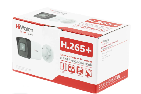 Видеокамера IP HiWatch DS-I400(D)(2.8mm) белый фото