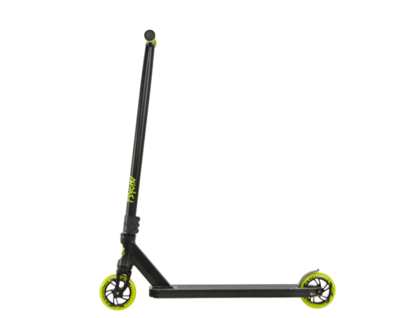 Самокат трюковый NOVATRACK 110A.PSYCHO.BLM25 Psycho 20, колеса 110 мм, IHC, черный с зеленым фото