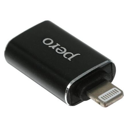Адаптер PERO AD02 OTG LIGHTNING TO USB 3.0, черный (PRAD02LTSR) фото