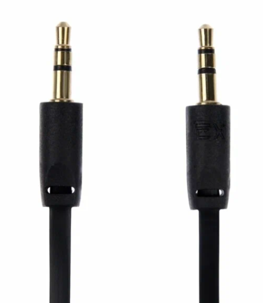 Аудиокабель EXPLOYD EX-K-635 Кабель AUX Jack3,5mm(M) - Jack3,5mm(M) 2M черный фото