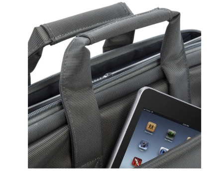 Сумка для ноутбука 15.6" Riva 8231 серый полиэстер фото
