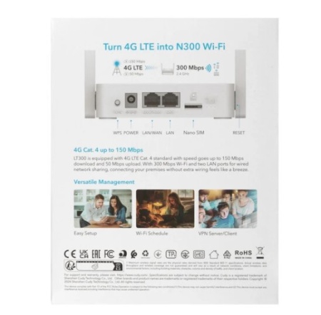 Wi-FI роутер Cudy LT300 фото