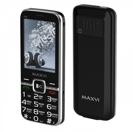 Мобильный телефон MAXVI P18 Black (Черный) фото