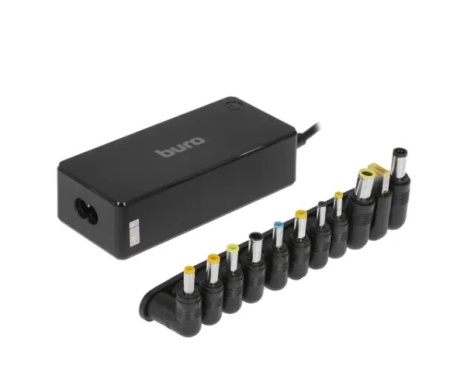 Адаптер AC Buro BUM-0220B65 автоматический 65W 18.5V-20V 11-connectors 1xUSB от бытовой электросети фото