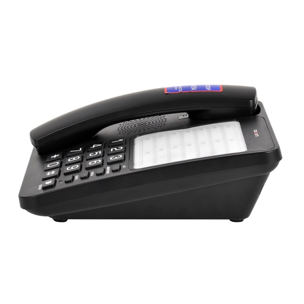 Телефон проводной TEXET TX-234 черный фото