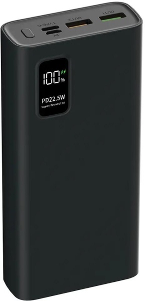 Внешний аккумулятор PERO PB06 20000 mAh черный (PB06BL) купить ЦИТ Внешний аккумулятор PERO PB06 20000 mAh черный (PB06BL) фото