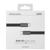 Кабель USB-С - USB-C PERO DC18 ULTIMATE 60W 1,5м черный PRDC-18CCBL фото