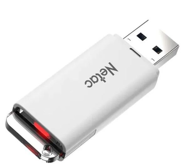 USB флеш-накопитель 64Gb Netac U185 белый USB 3.0 (NT03U185N-064G-32WH) фото