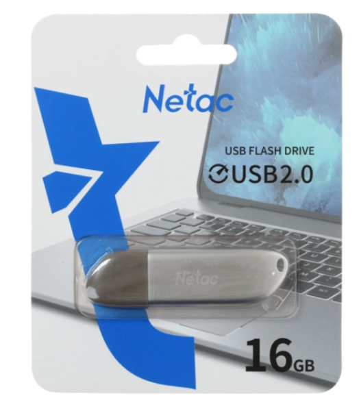 USB флеш-накопитель 16GB Netac U352 серебро USB 2.0 (NT03U352N-016G-20PN) фото
