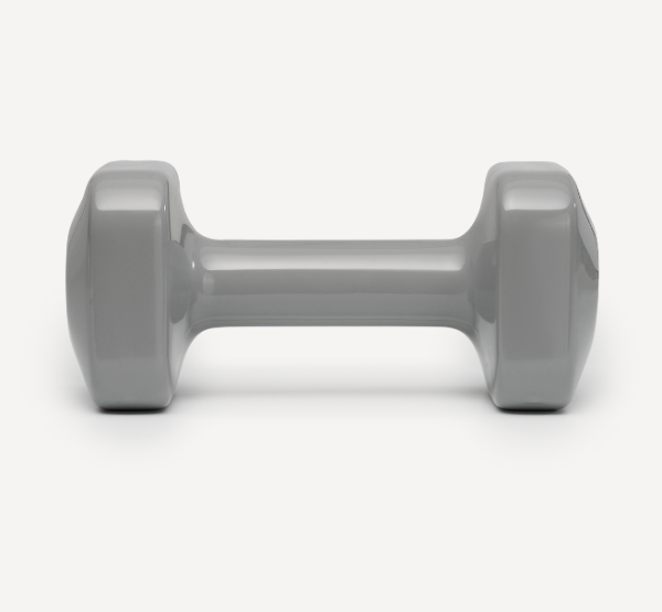 Гантель виниловая STARFIT DB-106 5 кг, квадратный, темно-серый фото