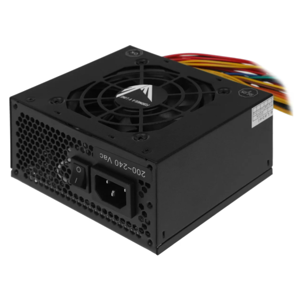 Блок питания Formula V Line 400W SX-400, SFX, 24-Pin, 4+4-Pin,  3x SATA, 1x MOLEX, 80mm fan фото