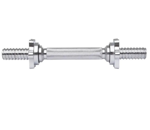 Гриф гантельный STARFIT BB-107 40 см, d=25 мм, металлический, хромированный фото