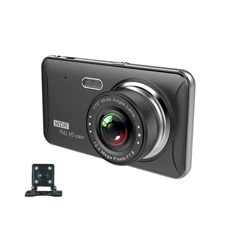 Видеорегистратор автомобильный SHO-ME FHD-925 (4", TOUCH SCREEN, 2 камеры) фото