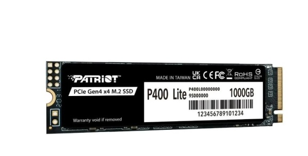 Накопитель SSD 1Tb M.2 2280 Patriot P400 Lite 3500/2700 NVMe PCIEx4 (P400LP1KGM28H) фото