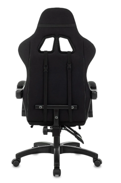 Кресло игровое Zombie Weaver черный с подголов. крестов. пластик подст.для ног пластик черный ZOMBIE фото