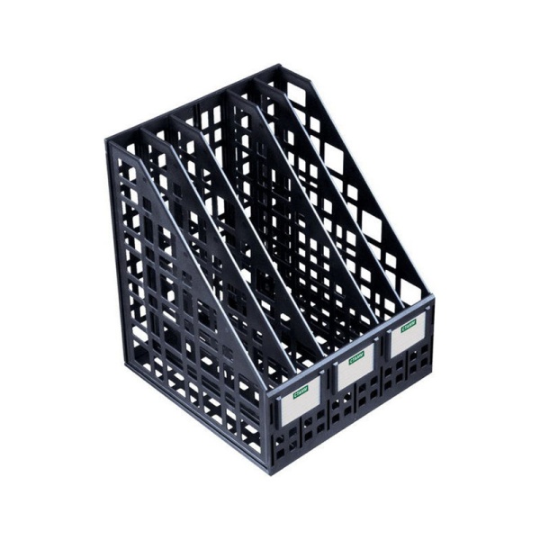 Лоток для бумаг 5-ти секц. черная веерный Стамм Арт: ЛТ91 фото