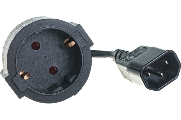 Кабель питания Cablexpert PC-SFC14M-01, 15 см, C14 - евророзетка фото
