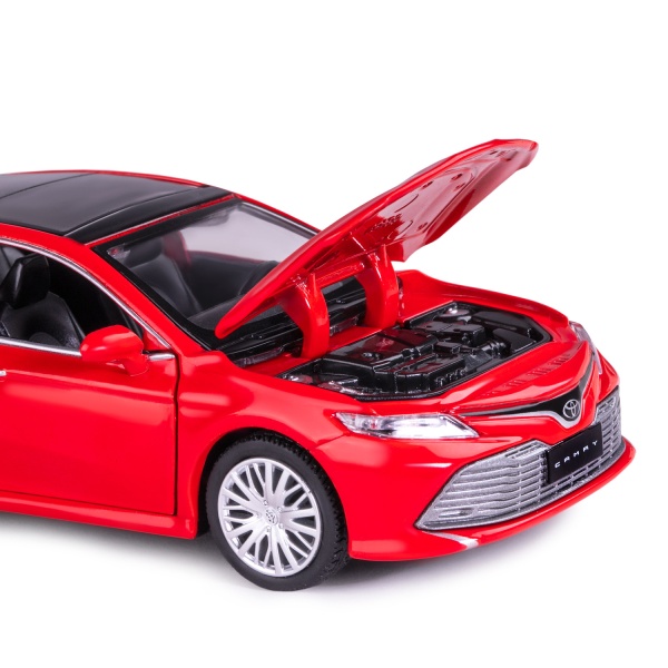 ТМ "Автопанорама" Машинка металлическая 1:34 Toyota Camry, красный, свет, звук, откр. двери, капот и фото