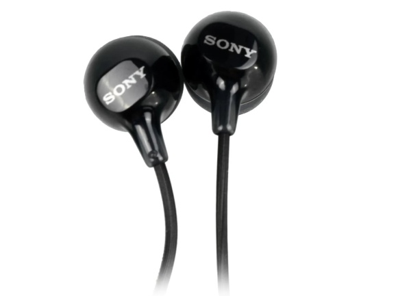 Наушники с микрофоном SONY MDR-EX15AP черный фото