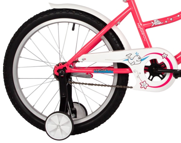 (м) Велосипед детский FOXX 20"203NEPTUNE.PN5 розовый, защита цепи, короткие крылья, нет багажника фото