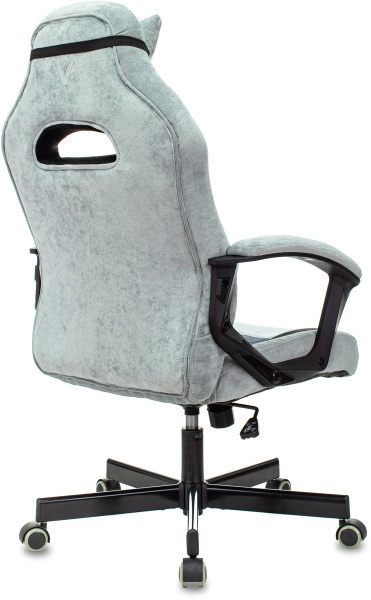 Кресло игровое Zombie VIKING 6 KNIGHT Fabric голубой с подголов. крестов. металл VIKING 6 KNIGHT BL  фото