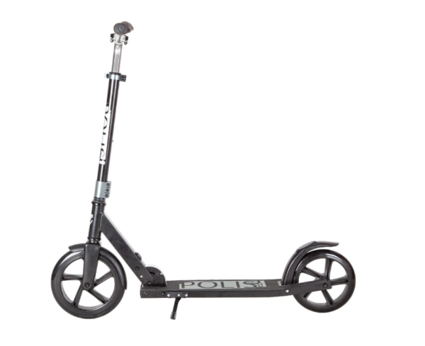 Самокат городской NOVATRACK 230.POLIS.SL22 PRO алюминий, складной с помощью кнопки на раме, эр фото