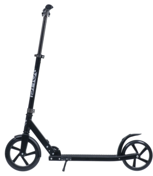 Самокат городской NOVATRACK 230.POLIS.BK21 PRO алюминий, складной с помощью кнопки на раме, эргономи фото