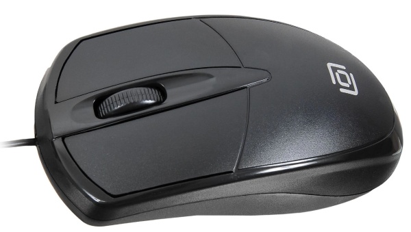 Мышь Oklick 125M черный оптическая (1200dpi) USB фото