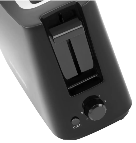 Тостер HYUNDAI HYT-8007 черный купить ЦИТ Тостер HYUNDAI HYT-8007 черный фото