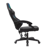 Кресло игровое Knight Wolf RGB черный с подголов. крестов. пластик пластик черный KNIGHT WOLF RGB B фото