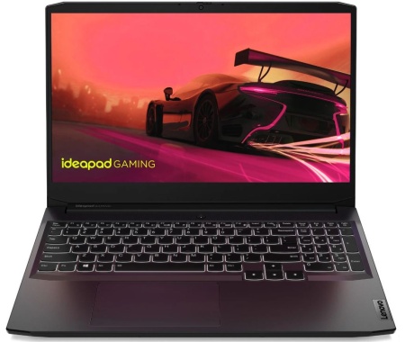 Ноутбук Lenovo IP Gaming 3 15ACH6 Ryzen 5 5600H/16Gb/512Gb SSD/RTX 3050Ti 4Gb/15.6"FHD IPS/noOS/blac фото