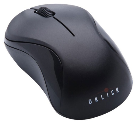 Мышь Oklick 605SW черный оптическая (1200dpi) беспроводная USB (2but) фото