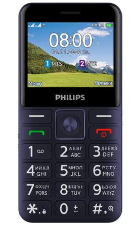 Мобильный телефон PHILIPS XENIUM E207 DUOS BLUE фото