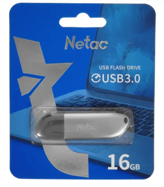 USB флеш-накопитель 16Gb Netac U352 серебро USB 3.0 (NT03U352N-016G-30PN) фото