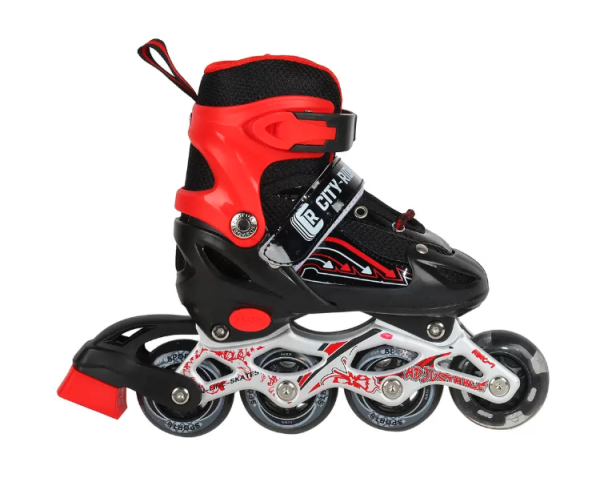 Роликовые коньки "CITY-RIDE" JB8800079, S (29-33)PU колеса, первое колесо светящееся, подшипники ABE фото