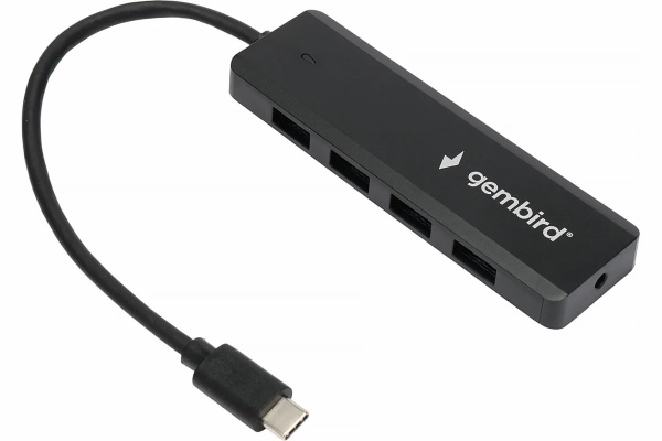 Хаб USB 3.1 Gembird UHB-C364 черный фото