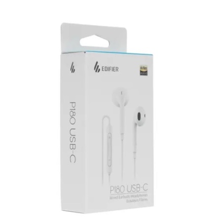 Наушники с микрофоном Edifier P180 USB-C белый фото