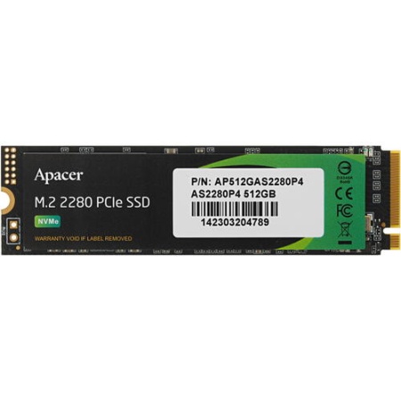 Накопитель SSD 512Gb M.2 2280 Apacer AS2280P4X 2500/1500 (AP512GAS2280P4X-1) фото