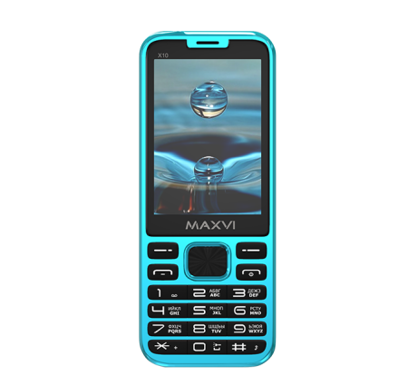 Мобильный телефон MAXVI X10 Aqua Blue (2 SIM) фото
