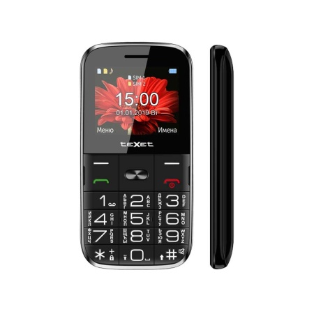 Мобильный телефон TEXET TM-B227 BLACK (Черный) (2 SIM) фото