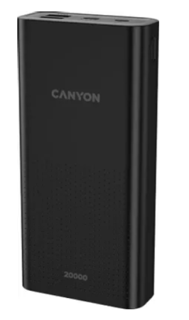Внешний аккумулятор CANYON PB-2001 20000Mah Черный (H2CNECPB2001B) фото