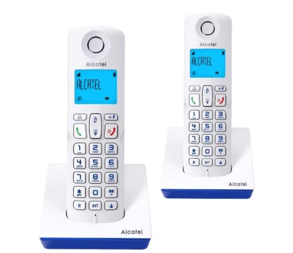 Тел. аппарат Dect Alcatel S230 Duo ru white белый (труб. в компл.:2шт) АОН фото