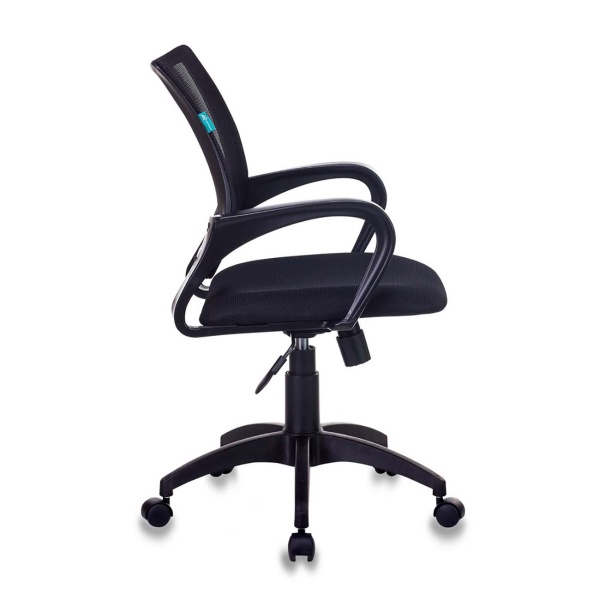 Кресло Бюрократ CH-695N/BLACK, с подлокотниками, сетка, черное TW-11/TW-01, ш/к 72889 фото