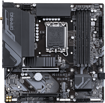 Материнская плата Gigabyte B760M GAMING X AX Soc-1700 Intel B760 4xDDR4 mATX AC`97 8ch(7.1) 2.5Gg RA фото