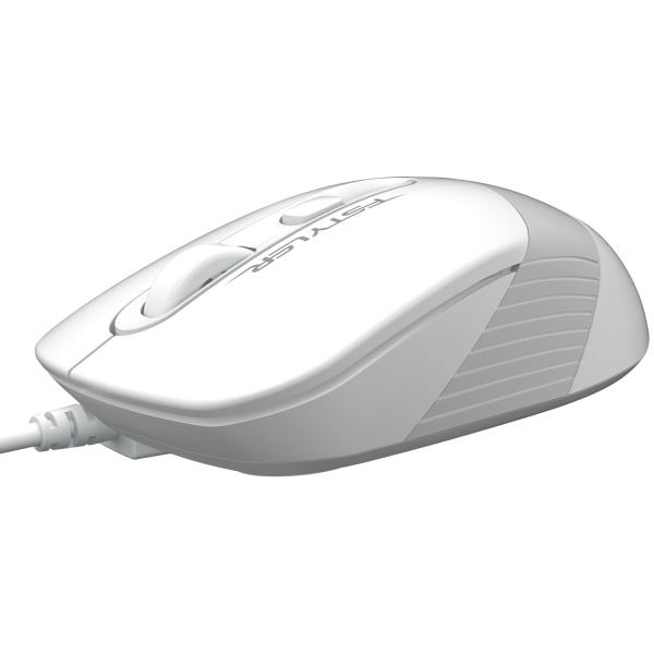 Мышь A4 Fstyler FM10 белый/серый оптическая (1600dpi) USB (4but) фото
