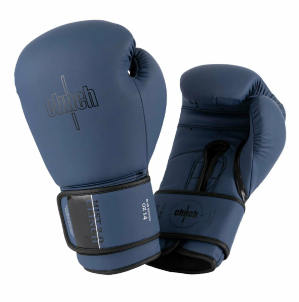 Перчатки боксерские Clinch Mist 2.0 синие (вес 12 унций) C183 фото