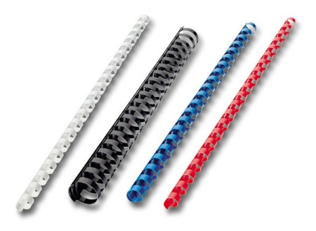 Пластиковые пружины d=12mm (до100 л.) 100 шт. белы фото
