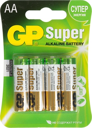 Батарейка GP Super Alkaline LR6 (AA) 1шт фото